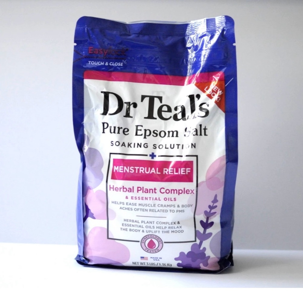 Dr Teal's Menstrual Relief Pure Epsom Salt Soaking Solution